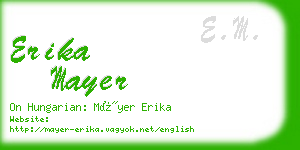 erika mayer business card